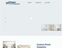 Tablet Screenshot of magictrimcarpentry.com